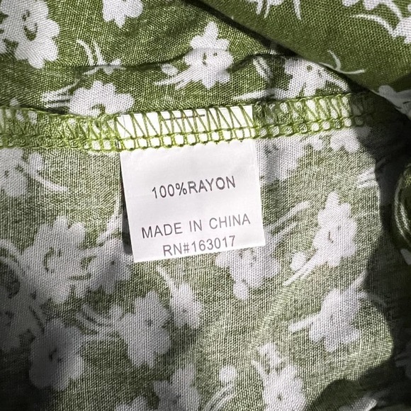 Princess Polly Ragnar Tie Front Romper Green Floral Women's Size 4 - Picture 8 of 13